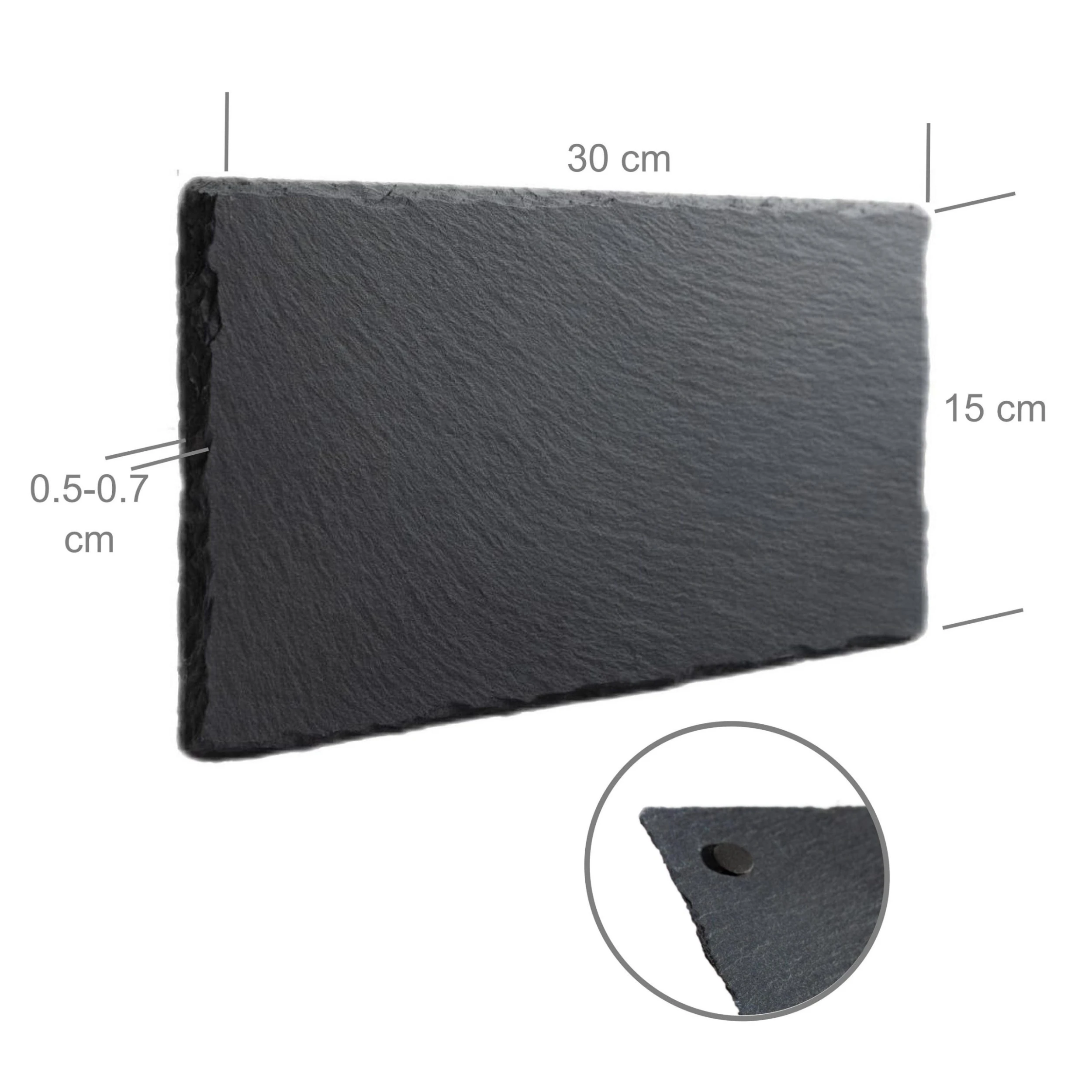 Null EGenuss 6er-Set Schieferplatten Dessertteller Sushi Geschirr Schwarz Teller Schiefer Serviertablett 30x15 Cm 5 Null EGenuss 6er-Set Schieferplatten Dessertteller Sushi Geschirr Schwarz Teller Schiefer Serviertablett 30x15 Cm – Bild 3