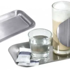 Metro-professional METRO Professional Tablett, Edelstahl, 21 X 13 X 1.8 Cm, Rundeckig, Stapelbar, Silber -Aps_germany Geschäft 0e9d32cb 8b55 4147 8373 c61db5d8746f 6