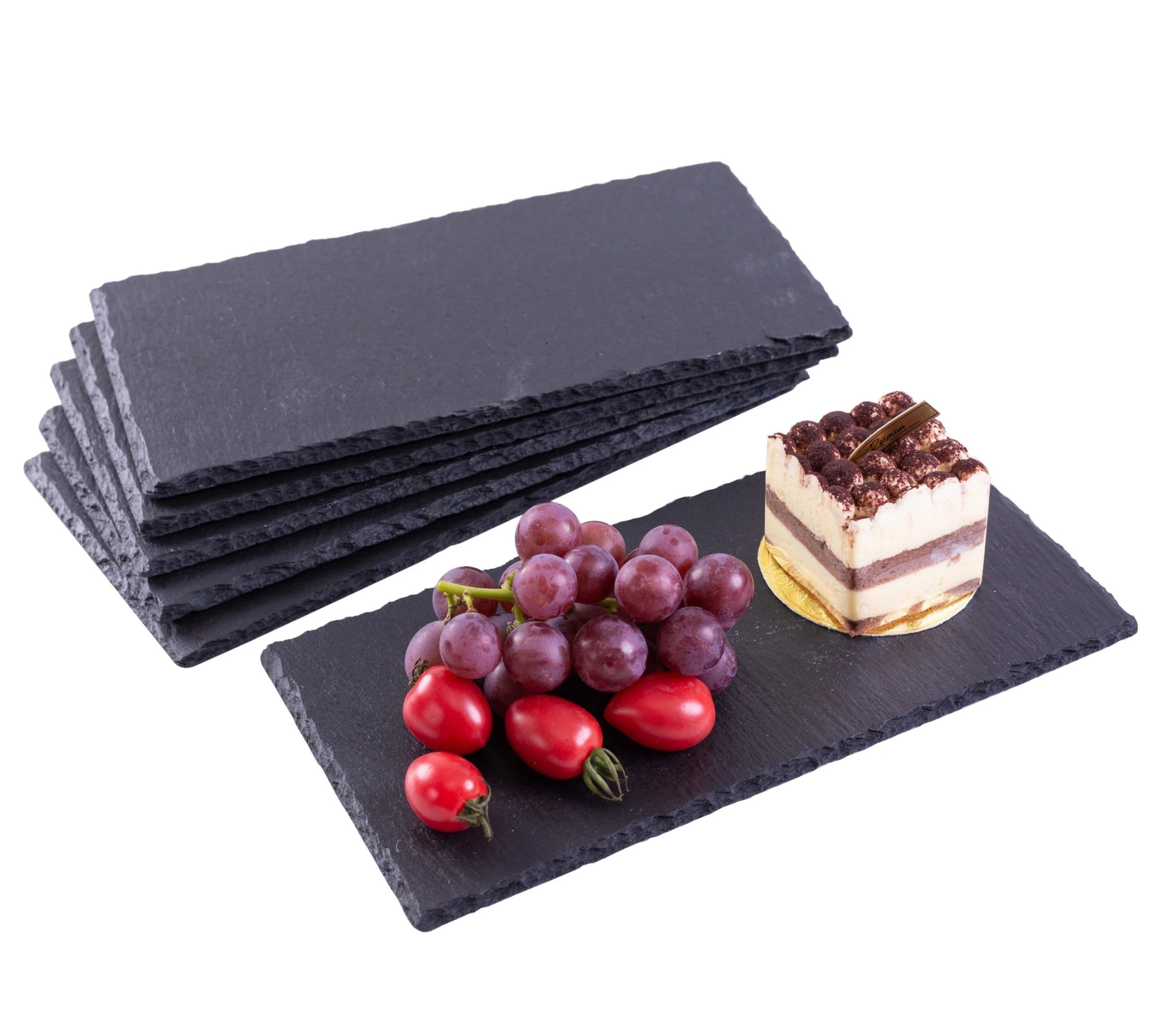 Null EGenuss 6er-Set Schieferplatten Dessertteller Sushi Geschirr Schwarz Teller Schiefer Serviertablett 30x15 Cm 8 Null EGenuss 6er-Set Schieferplatten Dessertteller Sushi Geschirr Schwarz Teller Schiefer Serviertablett 30x15 Cm – Bild 6