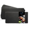 Null EGenuss 6er-Set Schieferplatten Dessertteller Sushi Geschirr Schwarz Teller Schiefer Serviertablett 30x15 Cm -Aps_germany Geschäft 23e146ea f31d 411f 8302 f64c1ed4d2c1 scaled