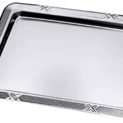 3x Contacto Ausstelltablett. Edelstahl. Länge Außen: 22.5 Cm. Breite Außen: 16 Cm. Höhe: 1.3 Cm -Aps_germany Geschäft 29ea8ff8 202f 4cf1 8c74 73225209ef9b 2