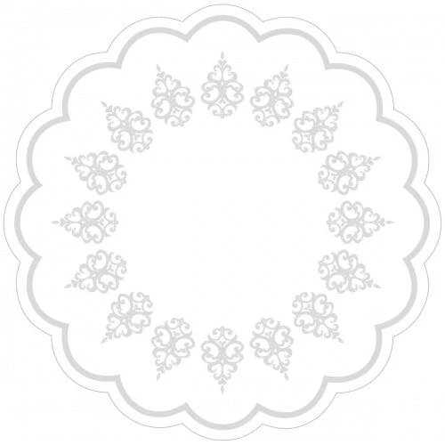 Sovie-horeca Sovie HORECA Tablett-Deckchen Royal Line Weiss Aus Tissue 7-lagig, Ø 180 Mm, 250 Stück - Untersetzer Ornamente 3 Sovie-horeca Sovie HORECA Tablett-Deckchen Royal Line Weiss Aus Tissue 7-lagig, Ø 180 Mm, 250 Stück - Untersetzer Ornamente