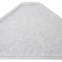 2x Contacto Tablett EASY Trapezform. Farbe: Granitgrau. Glasfaserverstärkter Polyesterharz. L: 48 Cm. B: 34 Cm