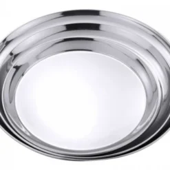 4x Contacto Serviertablett. Rund. Edelstahl. Gebördelter Rand. Durchmesser: 30 Cm. Höhe: 2 Cm -Aps_germany Geschäft 5bd31e73 2ef0 4217 b3c0 19246b7b732e 2