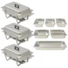 VidaXL Chafing Dish Set 3-tlg. Edelstahl -Aps_germany Geschäft 675ef8d7 422d 4489 9bbe 7fbf488c04bc