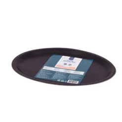 Metro-professional Metro Professional Serviertablett, Fiberglas, ⌀ 26.5 Cm, 26.5 X 20 X 1.38 Cm, Rutschfest, Schwarz -Aps_germany Geschäft 68febbc2 ff11 4cdb a255 9d9b18211ea9