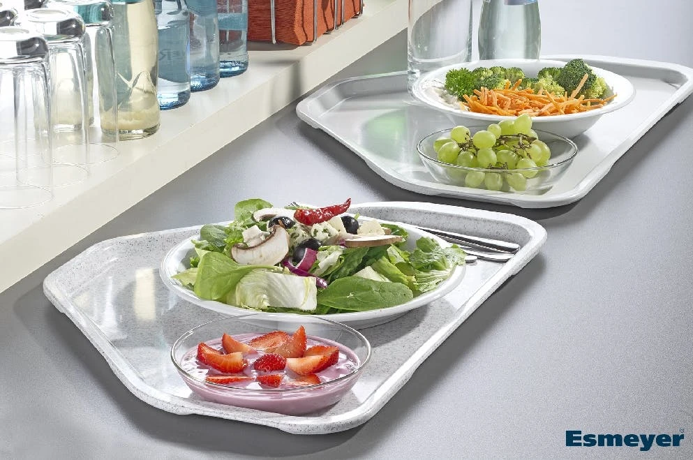 Contacto Kantinen-Tablett Granitgrau, Trapezform 9 Contacto Kantinen-Tablett Granitgrau, Trapezform – Bild 7