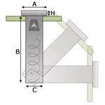 Null BD 142 - Becherspender Zum Einbau 8 Null BD 142 - Becherspender Zum Einbau – Bild 6