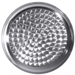 Contacto 2x Tablett, Rund Aus Edelstahl 18/0, Hochglänzend, Bodenfläche Mit Holografie-Effekt -Aps_germany Geschäft c0d9477d 6213 40f2 85f4 e0e0d573b9cf 2