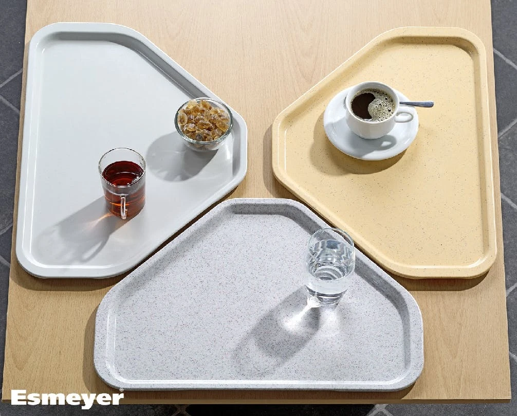 Contacto Kantinen-Tablett Granitgrau, Trapezform 8 Contacto Kantinen-Tablett Granitgrau, Trapezform – Bild 6