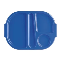 Olympia Kristallon Kleines Menütablett Aus Polycarbonat Blau 32,2cm