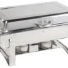 Metro-professional METRO Professional Chafing-Dish Mit Klappbarem Deckel, GN 1/1, Volumen 9 Liter, Edelstahl