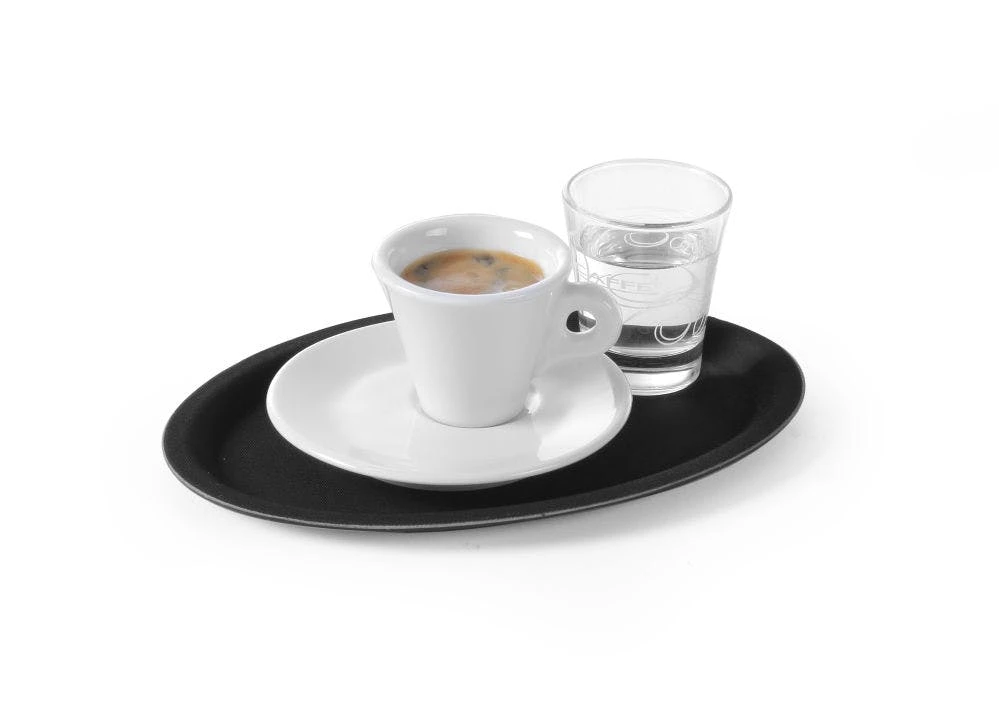 Hendi Serviertablett, Oval, 265x195x20 Mm, Schwarz 4 Hendi Serviertablett, Oval, 265x195x20 Mm, Schwarz – Bild 2