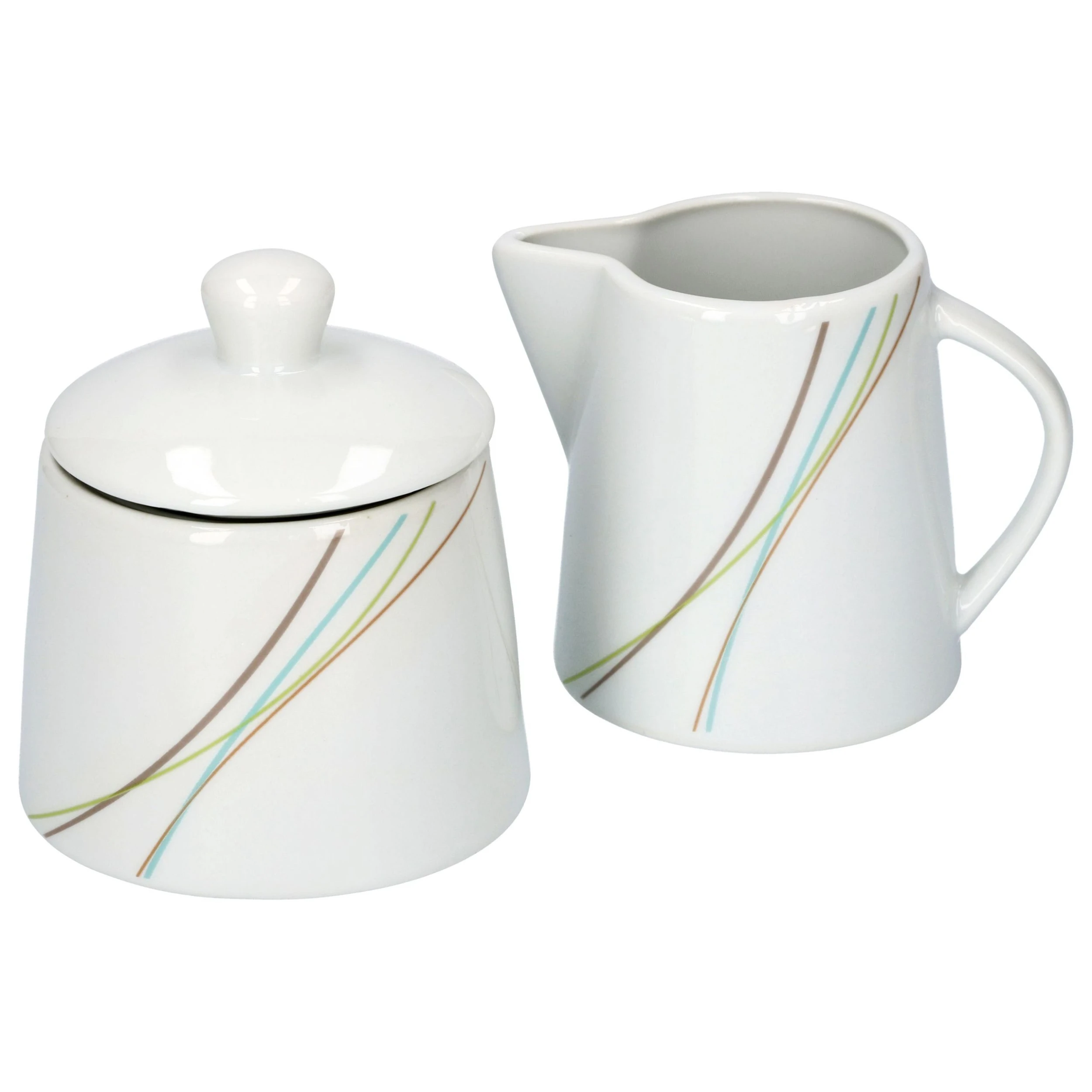 Null Kaffeeergänzungsset Milchkännchen & Zuckerdose Portofino 4 Null Kaffeeergänzungsset Milchkännchen & Zuckerdose Portofino – Bild 2
