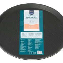 Metro-professional METRO Professional Kellnertablett, Glasfaser, Rutschfest, Ø 36 Cm, Schwarz